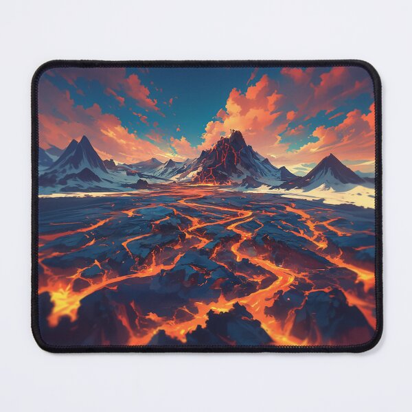 Item preview, Lava Rivers Flow from Fiery Volcano designed and sold by Christian Weiss.