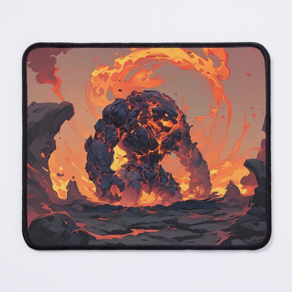 Item preview, Molten Golem Surrounded by Firestorm designed and sold by Christian Weiss.