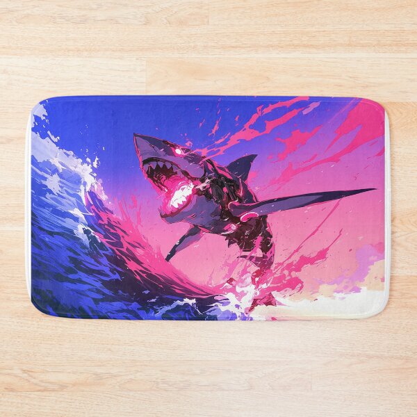 Item preview, Cyber Shark Leaping from Neon Ocean designed and sold by Christian Weiss.