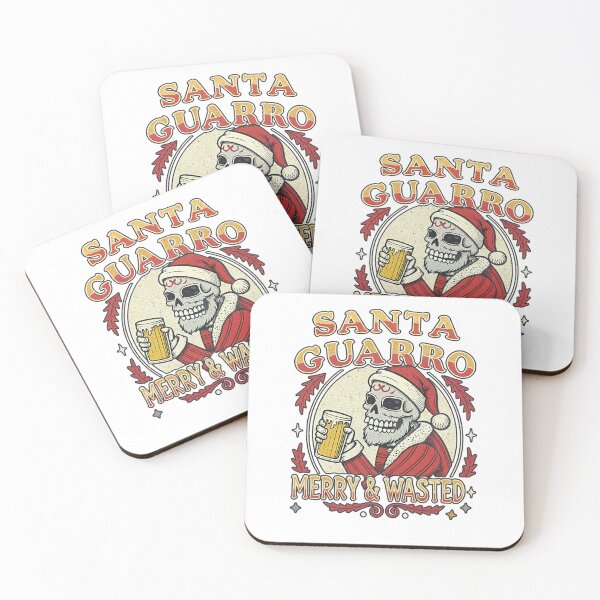 Item preview, Santa Guarro - Merry Wasted Retro Drinker designed and sold by SkullTroops.
