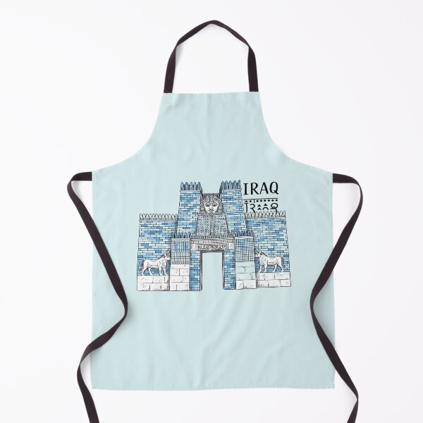 Item preview, Hand-Drawn Ishtar Gate Art | Ancient Iraq Cuneiform Design | Unique Travel Gift designed and sold by Soft Strength Studio.