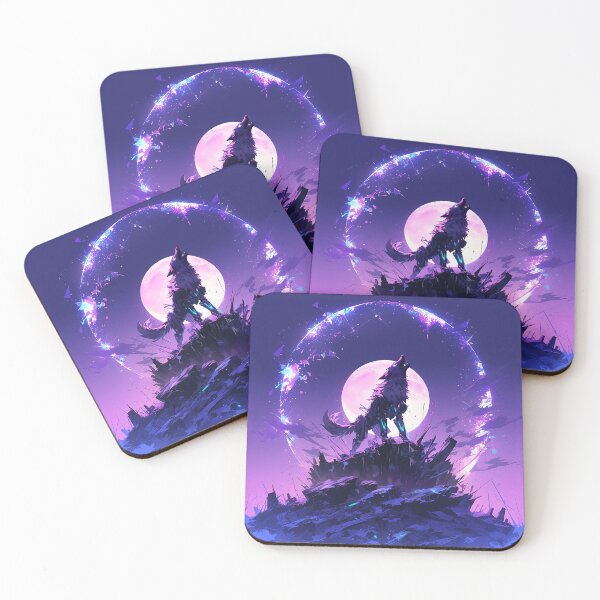 Item preview, Howling Mech Wolf Under Moon designed and sold by Christian Weiss.