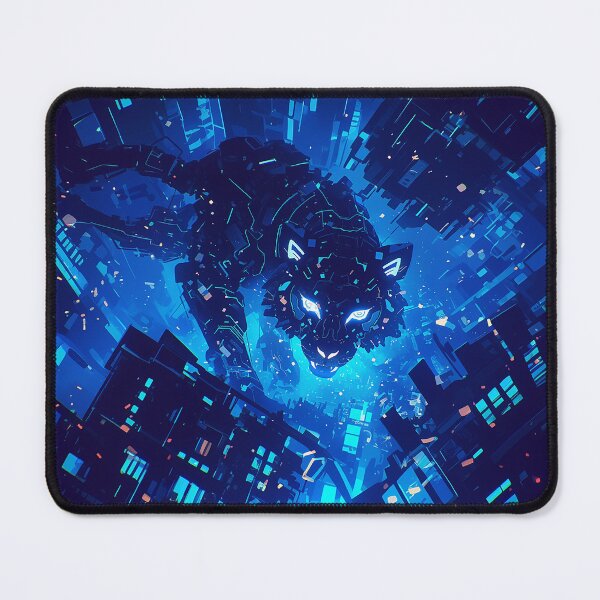 Item preview, Neon Tiger Stalking Cyber Jungle designed and sold by Christian Weiss.