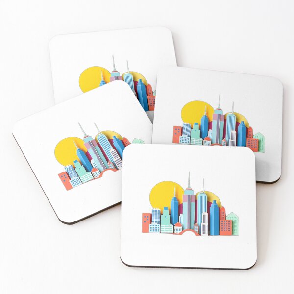 Item preview, Paper Collage City Skyline Art designed and sold by sharon1210.