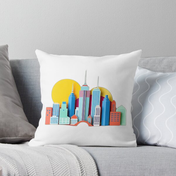 Item preview, Paper Collage City Skyline Art designed and sold by sharon1210.