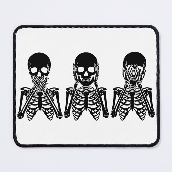 Item preview, Three skeletons hear no evil see no evil design designed and sold by AFernandesDSG.