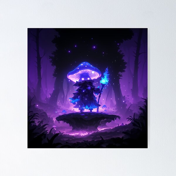 Item preview, Bioluminescent Mushroom Mage Spirit designed and sold by Christian Weiss.