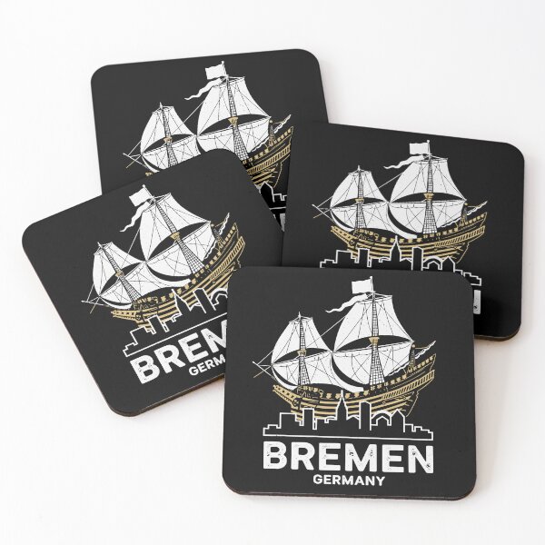 Item preview, Historic Bremen Hanseatic cog & skyline designed and sold by Ascooepics.