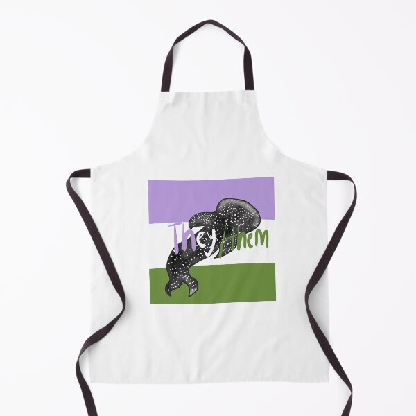 Item preview, They/them genderqueer flag with whaleshark designed and sold by Swirling_UniverseShop.