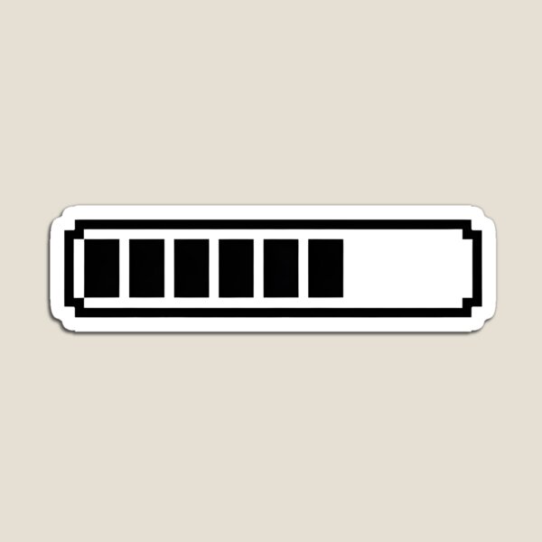 Item preview, Loading Bar Vibes Sticker designed and sold by GROOVEGORB Design Shop.