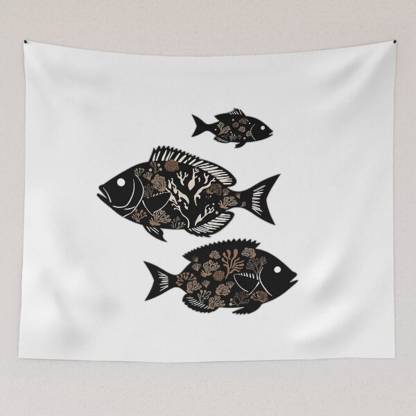 Item preview, Coral Reef Fish Silhouettes designed and sold by sharon1210.