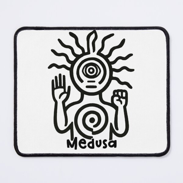Item preview, Minimalist Medusa Glyph Mythology Black Design designed and sold by CottonandQuill.