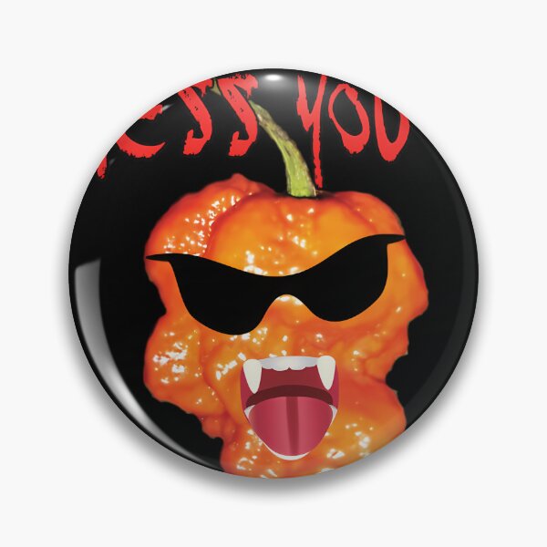 Item preview, Nasty Reaper Hot Pepper Chili Head Angry Face  	 designed and sold by oiadkcgk61.