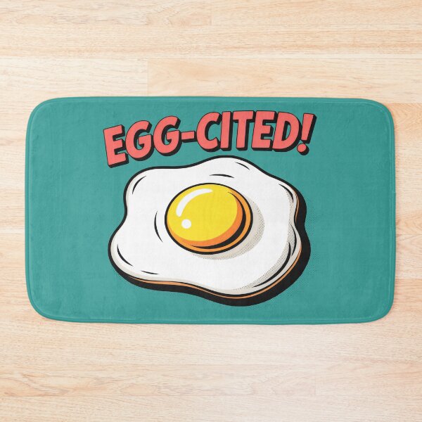 Item preview, Cute Cartoon Sunny-Side-Up Egg with Black Outlines and Pun designed and sold by SplashTastic.