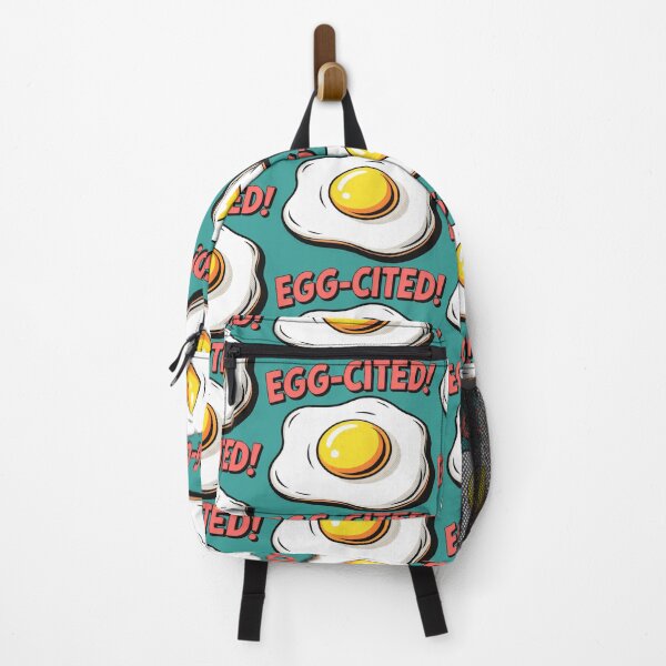 Item preview, Cute Cartoon Sunny-Side-Up Egg with Black Outlines and Pun designed and sold by SplashTastic.
