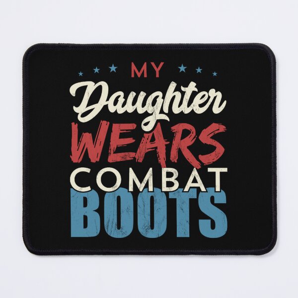 Item preview, My Daughter Wears Combat Boots Noirty Designs Transparent	 designed and sold by luaotxypg15.
