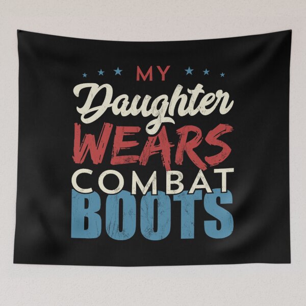 Item preview, My Daughter Wears Combat Boots Noirty Designs Transparent	 designed and sold by luaotxypg15.