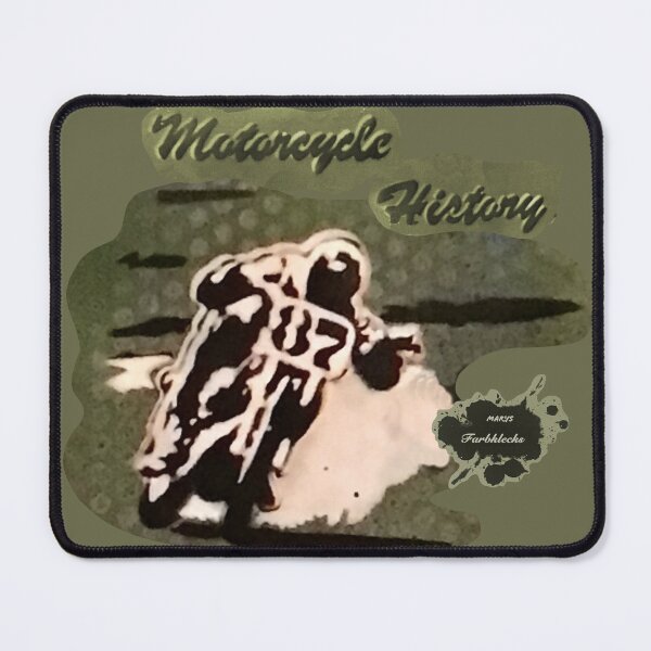 Item preview, Portrait of a vintage motorcycle racer designed and sold by marysfarbklecks.