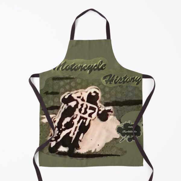Item preview, Portrait of a vintage motorcycle racer designed and sold by marysfarbklecks.