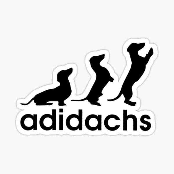 Adidachs Dachshund Dog Lover Sticker