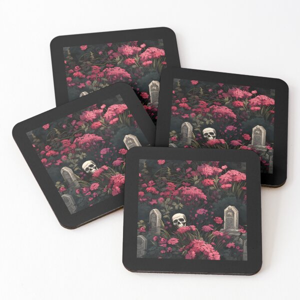 Item preview, Gothic Cemetery Gravestones and Flowers Pattern  2	 designed and sold by xxsoxcyfmbu6.