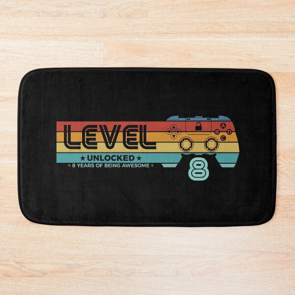 Item preview, Level 8 Unlocked - 8 years old - 8th Birthday Gamer designed and sold by NH2019.