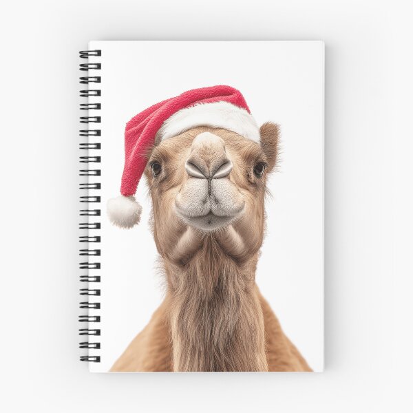 Item preview, Camel with Christmas Hat – Festive Camel Xmas Design designed and sold by LazyOwlStore.