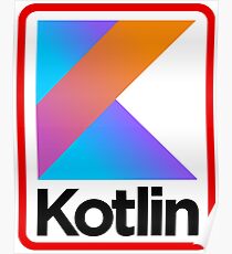Kotlin Retro Design Poster