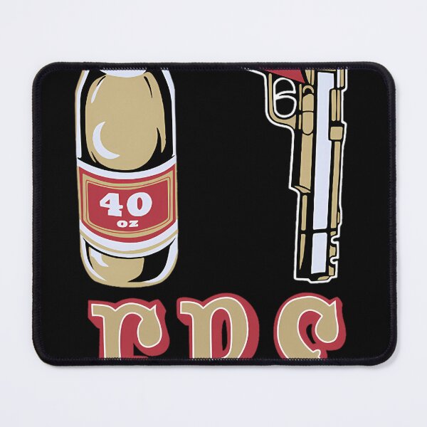Item preview,  Cool Mens Black 49Ers 40 Oz 9Mm Gold Gun designed and sold by DaviHoppe.