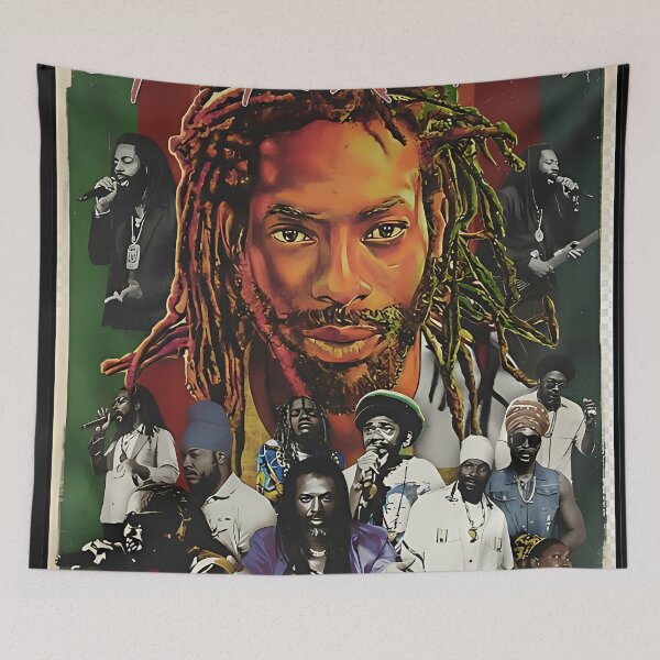 Item preview, Jahmari Kingsley – Reggae Riddim Revolution Poster Design designed and sold by SusanMocka.