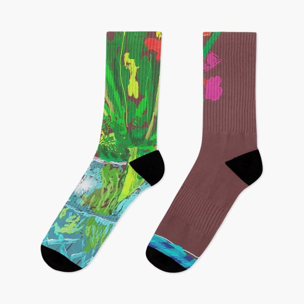 Item preview, 24th February 2021, Red, Yellow And Purple Flowers On A Blue Tablecloth by David Hockney designed and sold by FEUVSD.