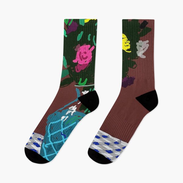 Item preview, 21st March 2021, Purple And Yellow Flowers In A Vase by David Hockney designed and sold by FEUVSD.