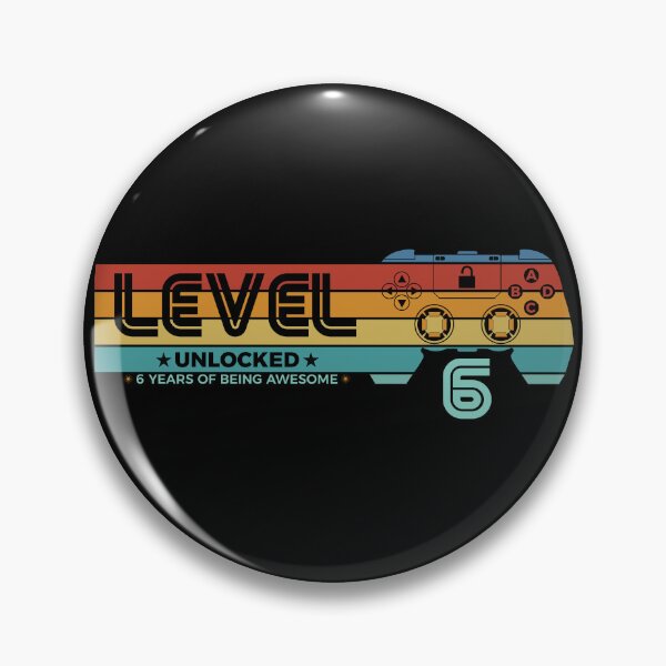 Item preview, Level 6 Unlocked - 6 years old - 6th Birthday Gamer designed and sold by NH2019.