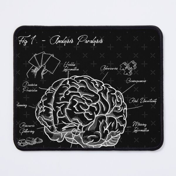 Item preview, Analysis Paralysis - White Print designed and sold by DERIFORTESQUE.