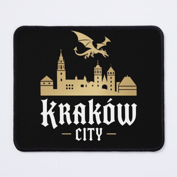 Item preview, Kraków City Shirt – Golden Skyline with Dragon Polish T-Shirt designed and sold by MoonLightFX.