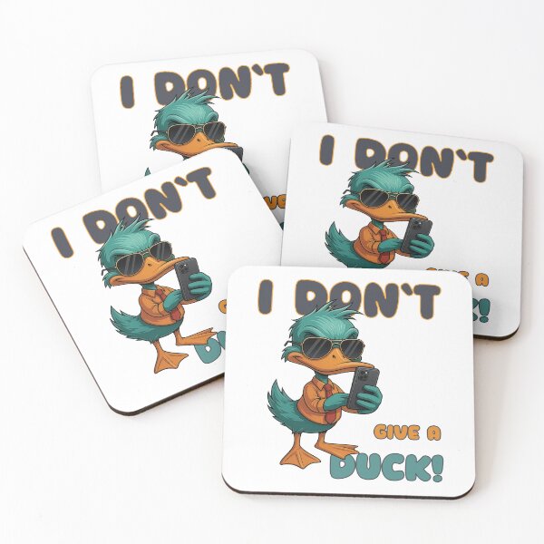 Item preview, I Don’t Give a Duck Funny Duck Selfie Design – T-Shirts, Mugs, Pillows & Gifts designed and sold by Print-cess.