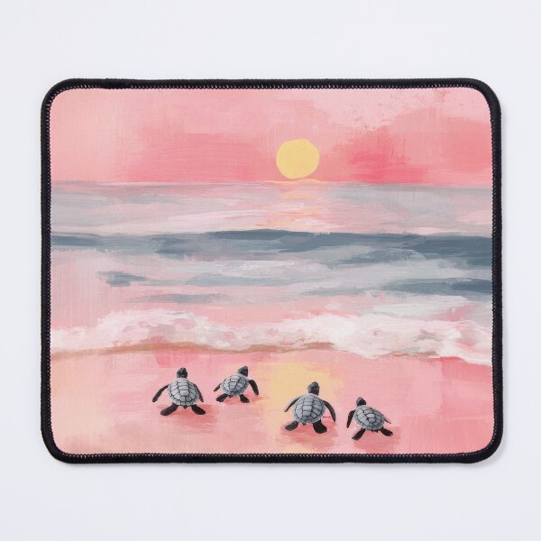 Item preview, Minimalist turtles on the beach designed and sold by ArtHouseNiklas.