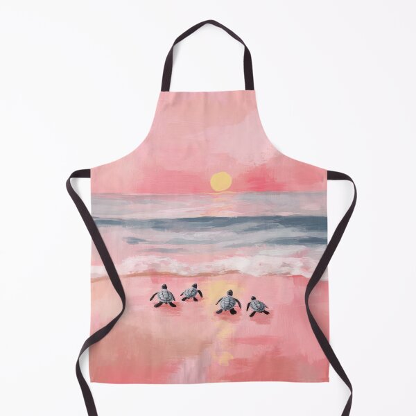 Item preview, Minimalist turtles on the beach designed and sold by ArtHouseNiklas.