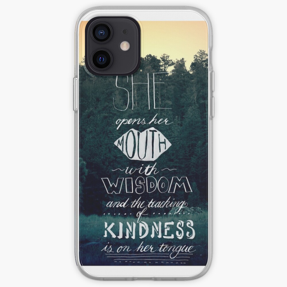 She Opens Her Mouth with Wisdom -Photo iPhone Case & Cover