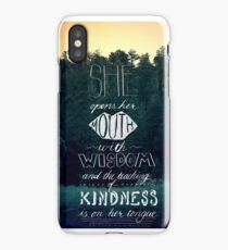 She Opens Her Mouth with Wisdom -Photo iPhone Case