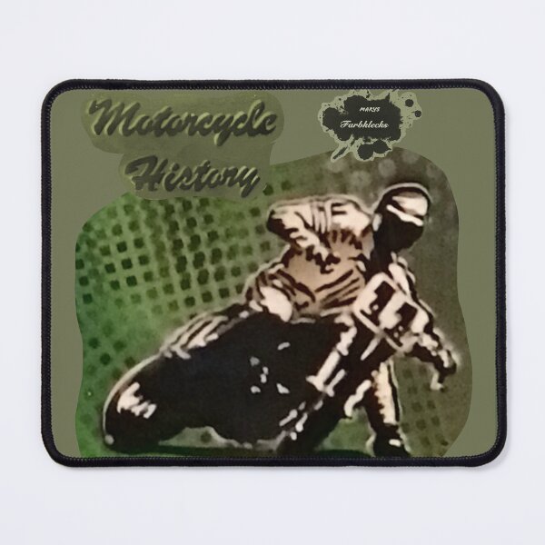 Item preview, Portrait of a vintage motorcycle racer designed and sold by marysfarbklecks.