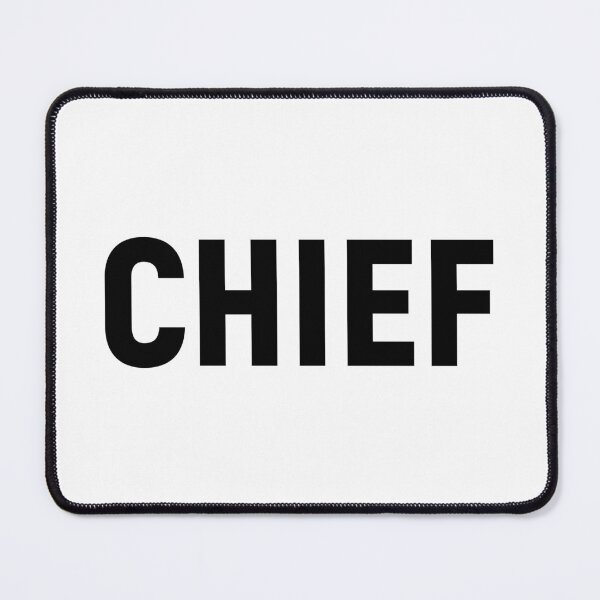 Item preview, Chief - Job Title Text (Black) designed and sold by STUDIO-72.
