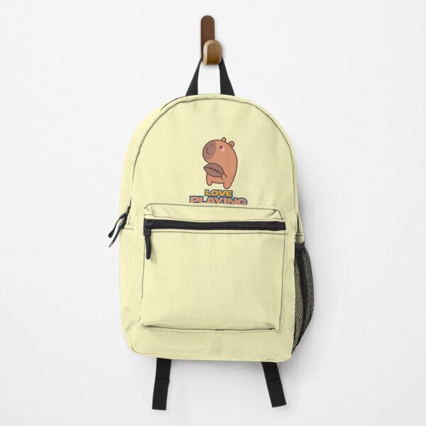 Item preview, Cute Capybara Playing Rugby – Kawaii Sports Animal “Love Playing” Illustration designed and sold by Moon's Arts.