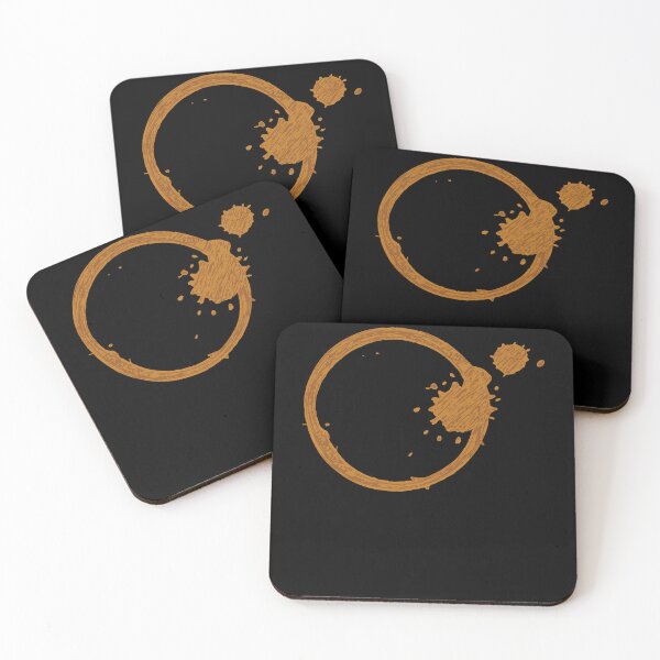 Item preview, Coffee Stain Circle Funny Coffee Design designed and sold by LuminOrb.