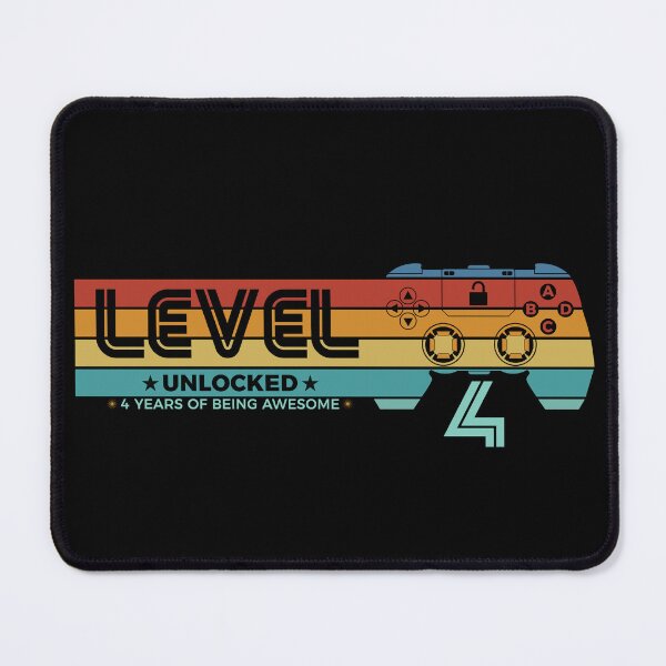Item preview, Level 4 Unlocked - 4 years old - 4th Birthday Gamer designed and sold by NH2019.