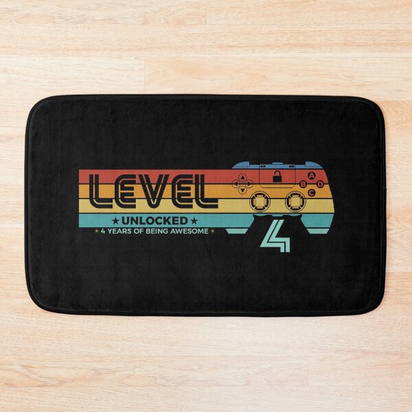 Item preview, Level 4 Unlocked - 4 years old - 4th Birthday Gamer designed and sold by NH2019.