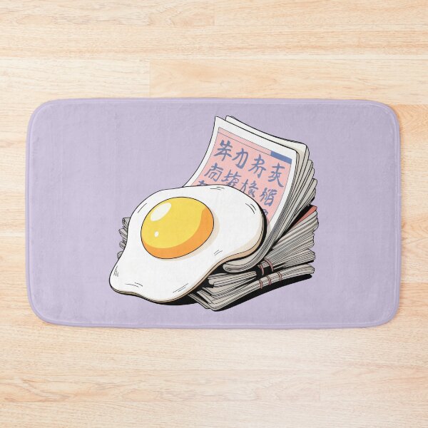 Item preview, Playful Contrast of White Egg and Lavender Backdrop with Red Accent designed and sold by SplashTastic.