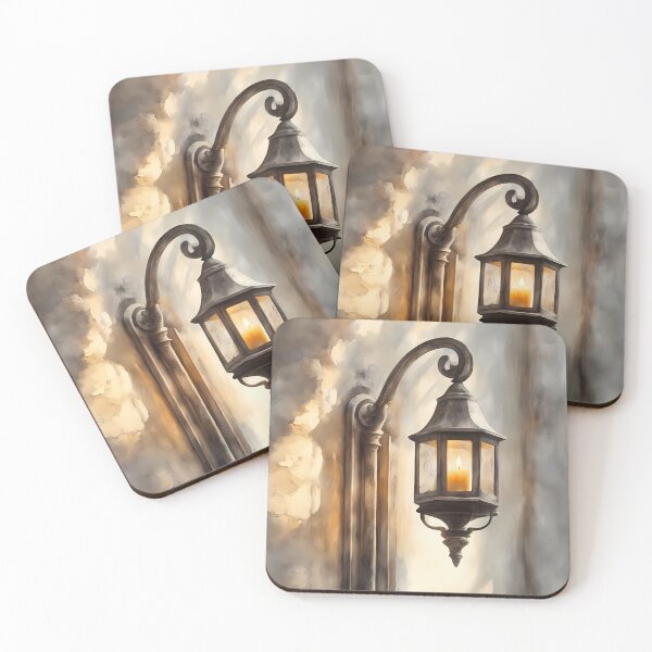 Item preview, Old Lantern on Stone Wall designed and sold by CalmnessbyChoice.