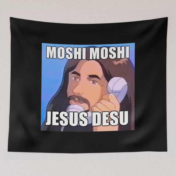 Item preview, Moshi Moshi Jesus Desu Essential 		 designed and sold by zodsuypxjt19.