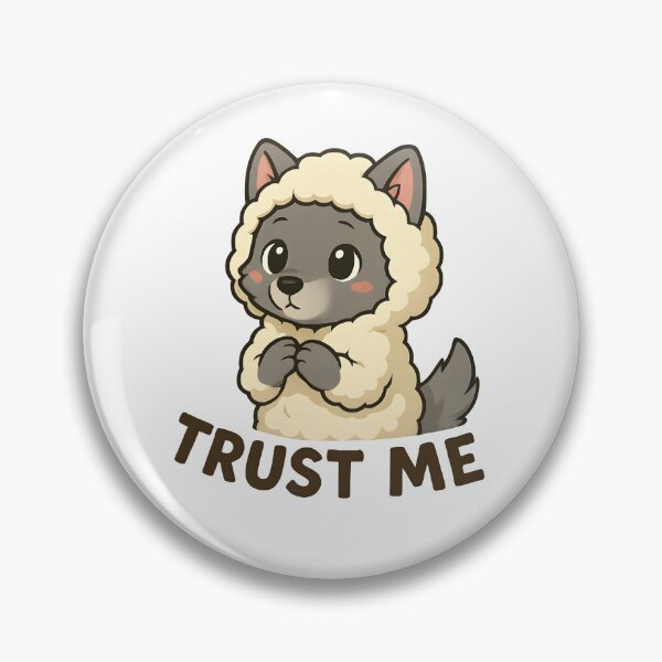 Item preview, Kawaii Wolf in Sheep’s Clothing – “Trust Me” Design designed and sold by OsasChild.